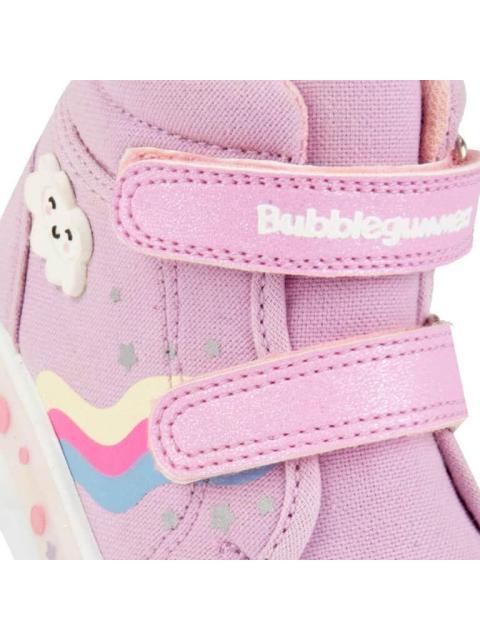 TENIS URBANO CASUAL BOTA CONTACTEL LUCES ARCOIRIS LILA BUBBLE GUMMERS - Imagen 6