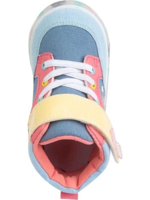 TENIS URBANO CASUAL BOTA CONTACTEL LUCES ESTRELLA AZUL MEZCLILLA BUBBLE GUMMERS - Imagen 3