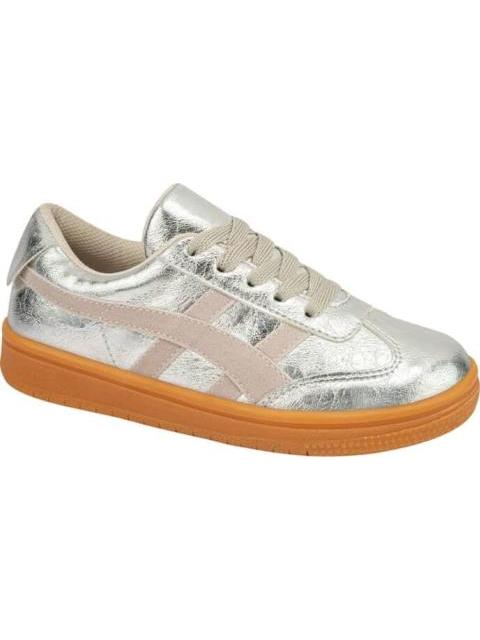 TENIS URBANO CASUAL CHOCLO METALICO PLATA URBAN SHOES - Imagen 2