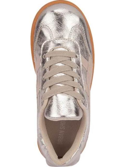 TENIS URBANO CASUAL CHOCLO METALICO PLATA URBAN SHOES - Imagen 3