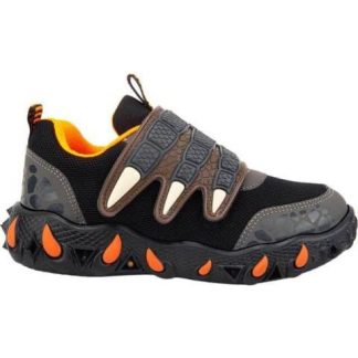 TENIS URBANO CASUAL DINOSAURIO LUCES NEGRO URBAN SHOES