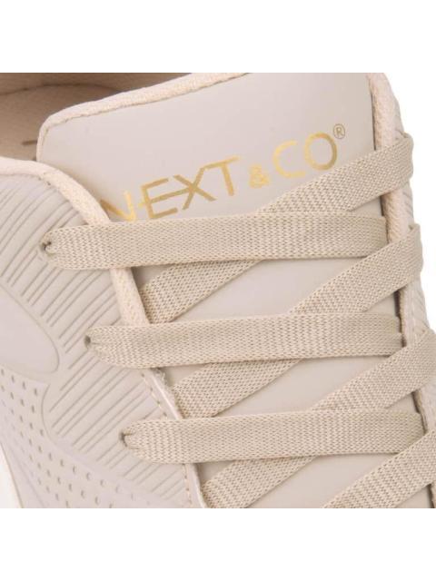 TENIS URBANO CHOCLO CAMINAR VALVULA DE AIRE BEIGE NEXT CO - Imagen 6