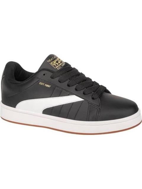 TENIS URBANO CHOCLO CLASICO BLANCO/NEGRO NEXT CO - Imagen 2