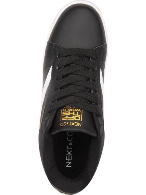 TENIS URBANO CHOCLO CLASICO BLANCO/NEGRO NEXT CO - Imagen 3