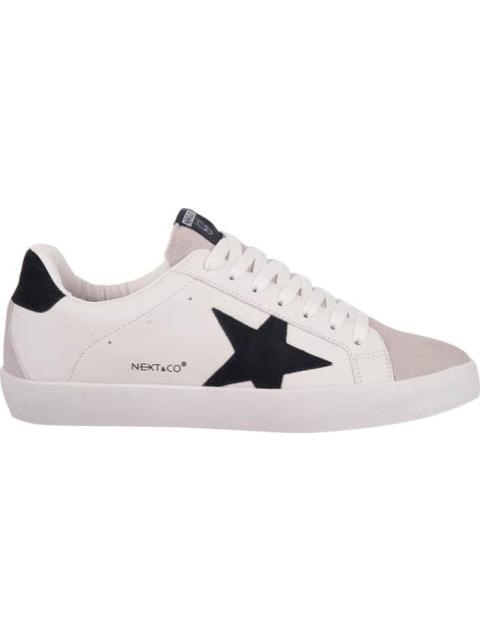 TENIS URBANO CHOCLO DETALLE BRILLOS BEIGE NEXT CO