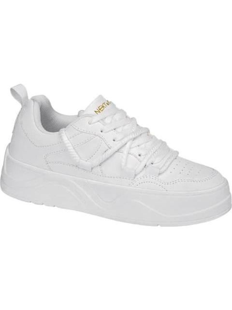 TENIS URBANO CHOCLO MULTIAGUJETAS BLANCO NEXT CO - Imagen 2