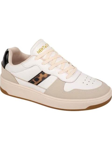 TENIS URBANO CLASICO FRANJA CHEETA BEIGE NEXT CO - Imagen 2