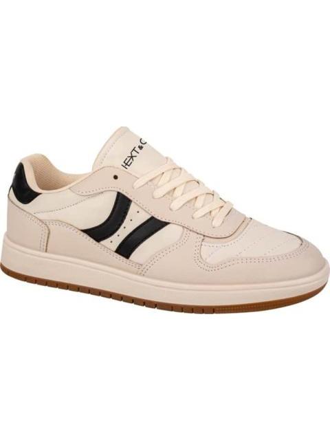 TENIS URBANO CLASICO FRANJAS BEIGE NEXT CO - Imagen 2