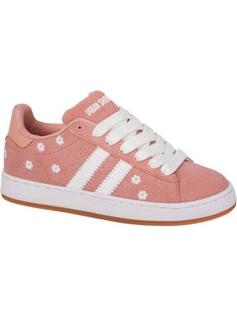 TENIS URBANO FLORES SKATE COLEGIAL ROSA URBAN SHOES - Imagen 2