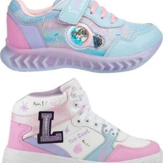 TENIS URBANO KIT BOTA CHOCLO UNICORNIO LUCES BLANCO URBAN SHOES
