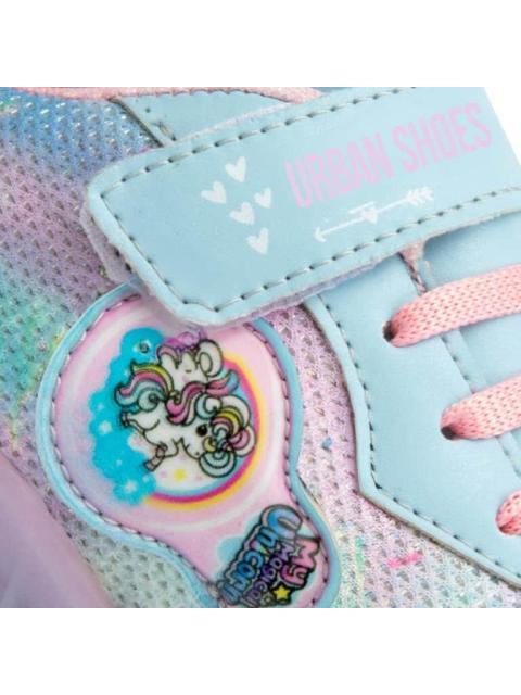 TENIS URBANO KIT BOTA CHOCLO UNICORNIO LUCES BLANCO URBAN SHOES - Imagen 6