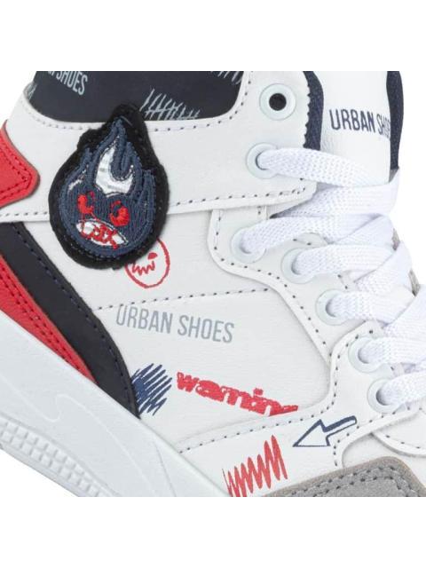 TENIS URBANO KIT BOTA PARCHE BLANCO URBAN SHOES - Imagen 7