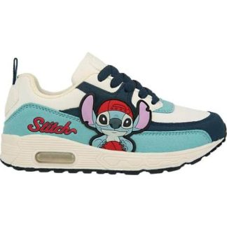 TENIS URBANO PARCHE STICH LUCES AZUL MARINO DISNEY