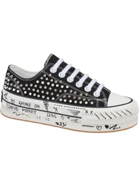 TENIS URBANO VULCANIZADO NEGRO BELINDA PEREGRIN - Imagen 2