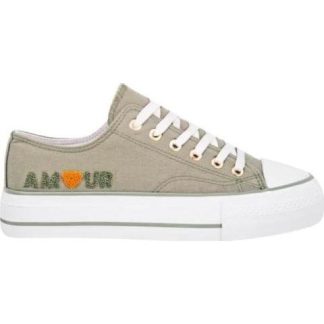 TENIS VULCANIZADO VERDE OLIVO BELINDA PEREGRIN