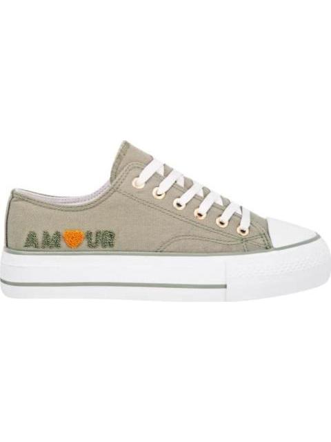 TENIS VULCANIZADO VERDE OLIVO BELINDA PEREGRIN