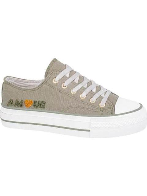 TENIS VULCANIZADO VERDE OLIVO BELINDA PEREGRIN - Imagen 2