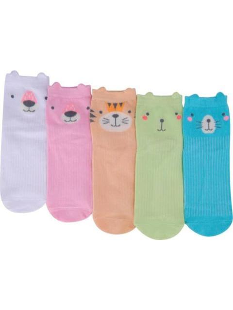 TINES ANIMALITOS SET DE 5 PARES UNITALLA MULTICOLOR HELLODREAM