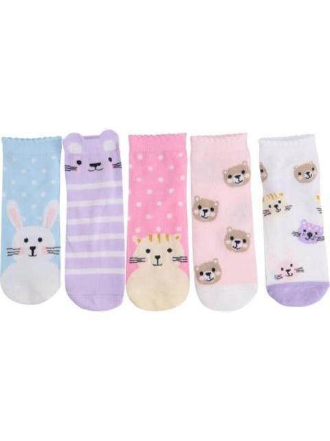 TINES ANIMALITOS SET DE 5 PARES UNITALLA MULTICOLOR HELLODREAM