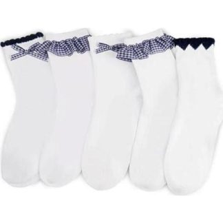 TINES CON OLANES SET DE 5 PARES UNITALLA BLANCO HELLODREAM