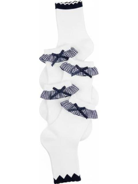 TINES CON OLANES SET DE 5 PARES UNITALLA BLANCO HELLODREAM - Imagen 2