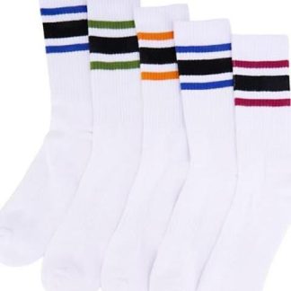 TINES DEPORTIVOS LARGOS SET DE 4 PARES UNITALLA BLANCO KEBO