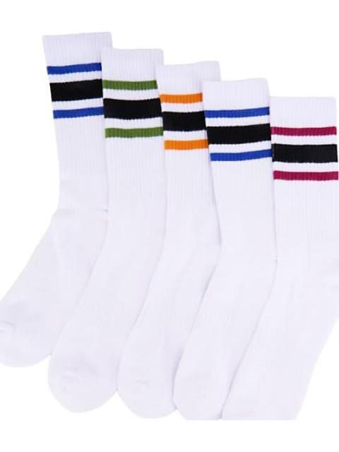 TINES DEPORTIVOS LARGOS SET DE 4 PARES UNITALLA BLANCO KEBO