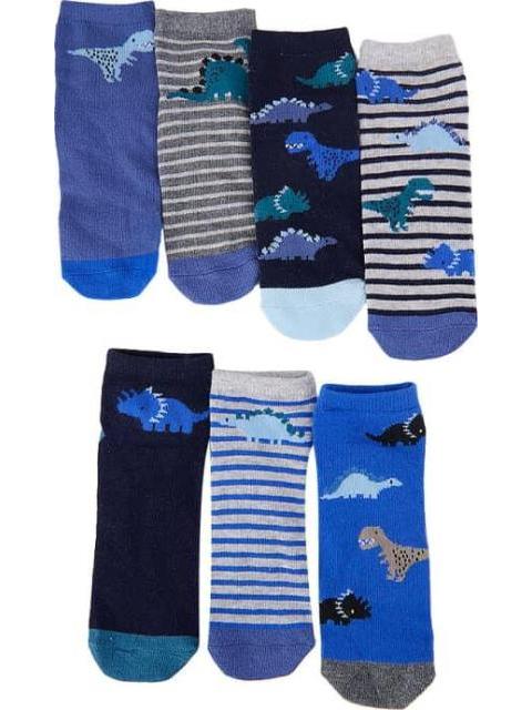TINES ESTAMPADOS SET DE 7 PARES UNITALLA AZUL HELLODREAM - Imagen 3