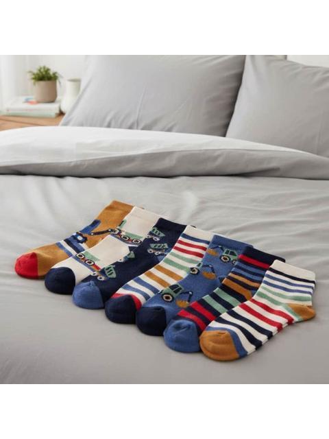 TINES ESTAMPADOS SET DE 7 PARES UNITALLA MULTICOLOR HELLODREAM - Imagen 6