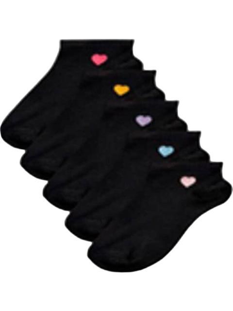 TINES SET 5 PARES BORDADOS NEGRO LOVE TO LOUNGE