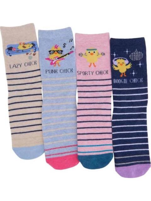 TINES SET DE 4 PARES UNITALLA MULTICOLOR LOVE TO LOUNGE