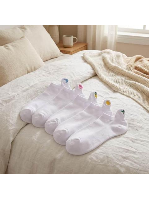 TINES SET DE 5 PARES UNITALLA BLANCO LOVE TO LOUNGE - Imagen 6