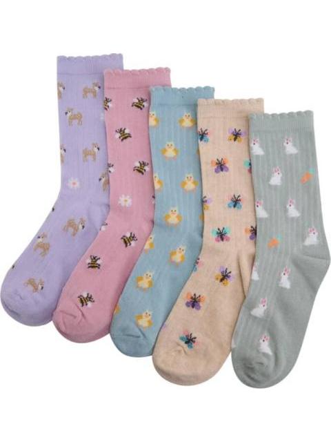TINES SET DE 5 PARES UNITALLA MULTICOLOR LOVE TO LOUNGE