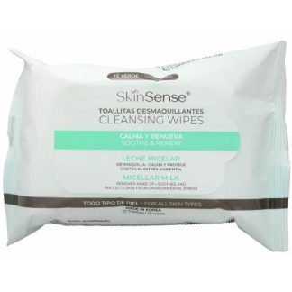 TOALLITAS DESMAQUILLANTES TE VERDE 25 PZAS SKIN SENSE