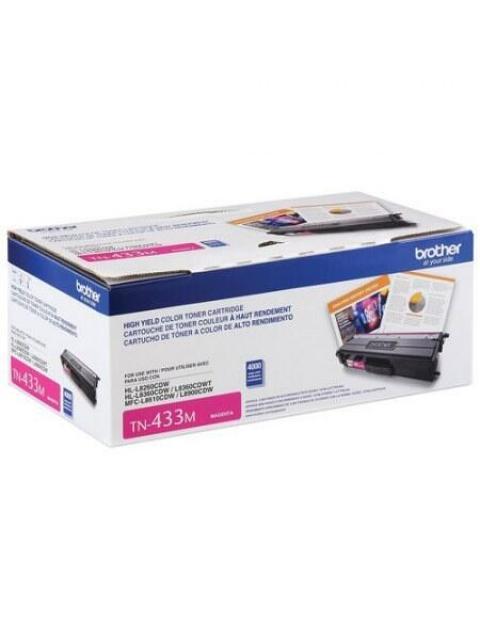 TONER BROTHER TN-433M ALTO RENDIMIENTO MAGENTA 4000 PAGINAS - Imagen 2