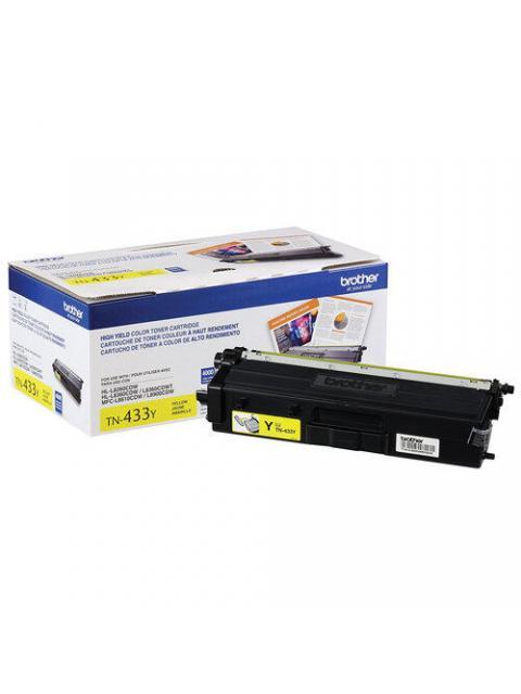 TONER BROTHER TN-433Y ALTO RENDIMIENTO AMARILLO 4000 PAGINAS - Imagen 2