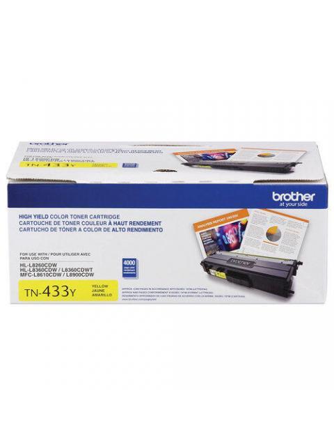 TONER BROTHER TN-433Y ALTO RENDIMIENTO AMARILLO 4000 PAGINAS - Imagen 5