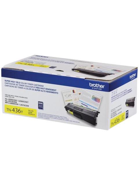 TONER BROTHER TN436 SUPER ALTO RENDIMIENTO AMARILLO 6.500 PAGINAS - Imagen 2
