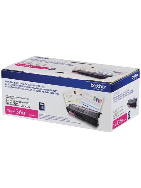 TONER BROTHER TN436 SUPER ALTO RENDIMIENTO MAGENTA 6.500 PAGINAS - Imagen 3