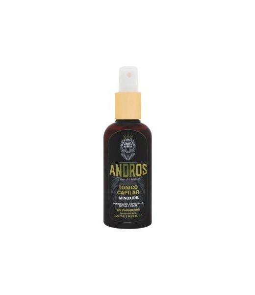 TONICO CAPILAR CON MINOXIDIL 120ML CON ROMERO ESPINOSILLA ORTIGA ANDROS