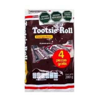 TOOTSIE ROLL BAR CARAMELO SUAVE CHOCOL 20 + 4PZ