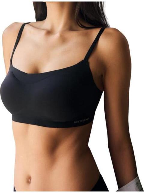 TOP CORTE LASER NEGRO LOVE TO LOUNGE - Imagen 2