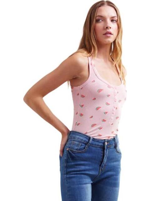 TOP DAMA ROSA HOLLY LAND - Imagen 3
