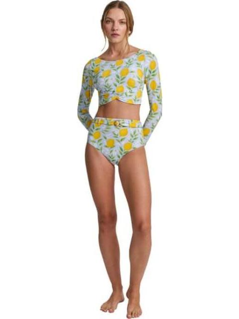 TOP DE BIKINI MANGA LARGA AZUL HOLLY LAND