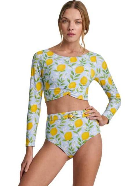 TOP DE BIKINI MANGA LARGA AZUL HOLLY LAND - Imagen 5