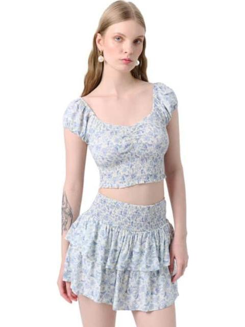 TOP DE VISCOSA AZUL HOLLY LAND - Imagen 2