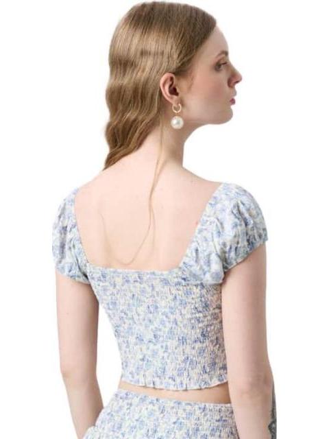 TOP DE VISCOSA AZUL HOLLY LAND - Imagen 5