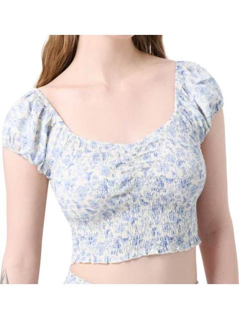TOP DE VISCOSA AZUL HOLLY LAND - Imagen 6