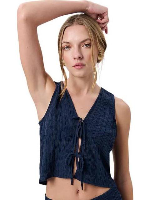 TOP LARGO AZUL MARINO HOLLY LAND - Imagen 4