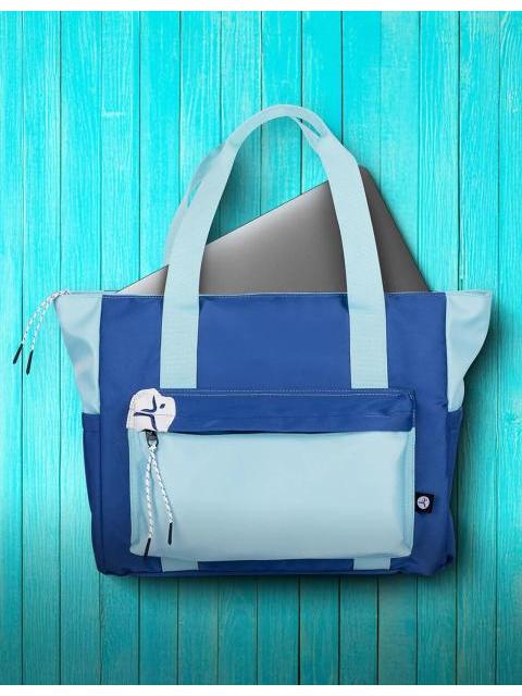 TOTEBAG AZUL PARA LAPTOP 16 PULGADAS TZLB01V COLOR AZUL Y TURQUESA - Imagen 4